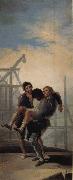 Francisco Goya Wounded Mason USA oil painting artist